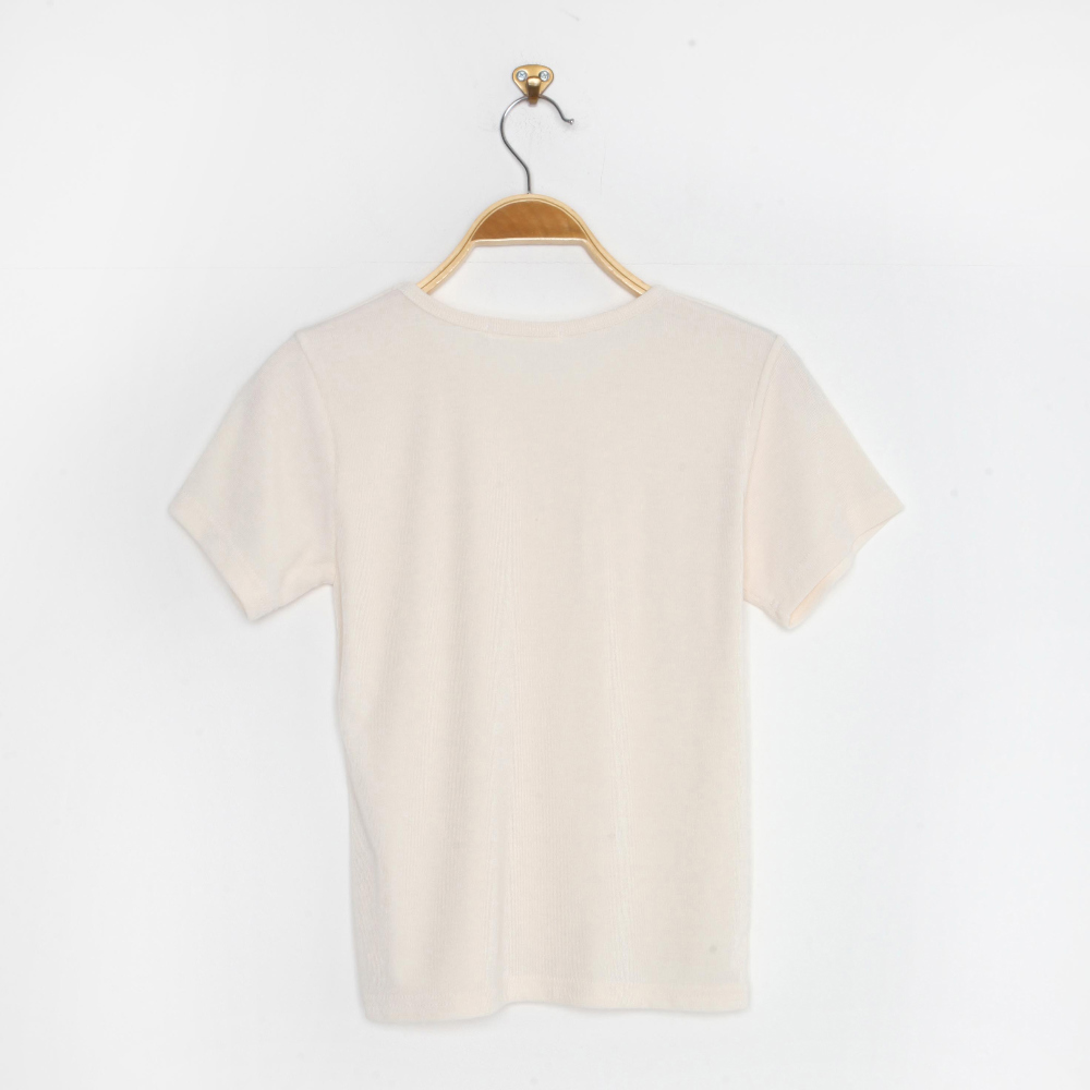 半袖Tシャツ クリーム 商品カラー画像-S1L136
