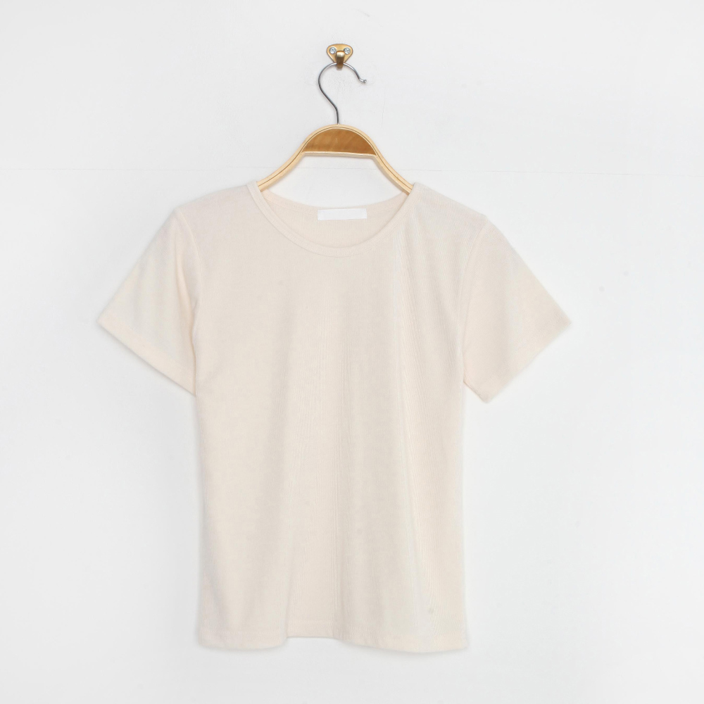 半袖Tシャツ クリーム 商品カラー画像-S1L135